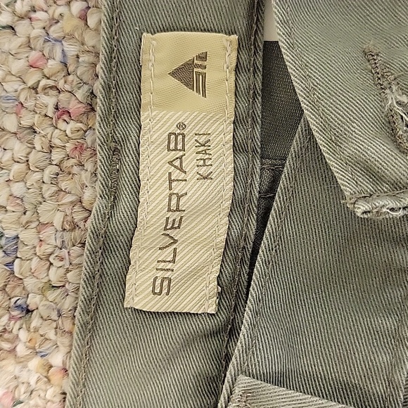 Silvertab Levi's khakis Green Cargo Pants sz 38 x 30 vintage 2001 new with tags - Picture 5 of 7